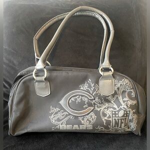 EUC NFL Chicago Bears Black Satchel Bag